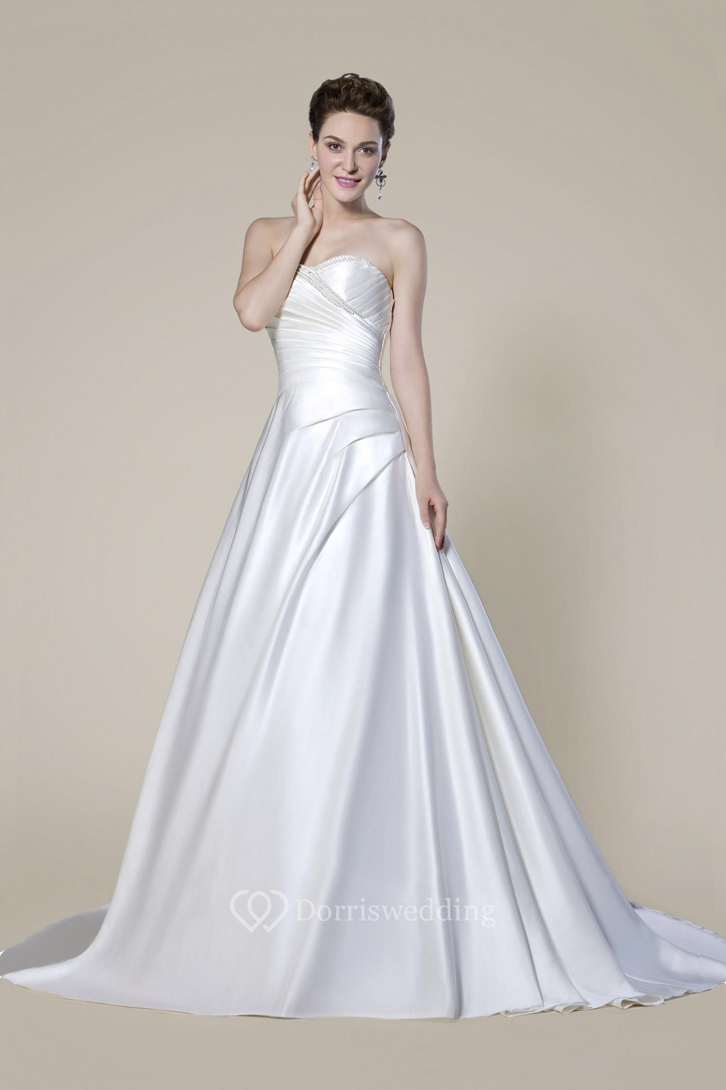 strapless-beaded-criss-cross-elegant-wedding-dress-with-button-back-and-draping-dorris-wedding