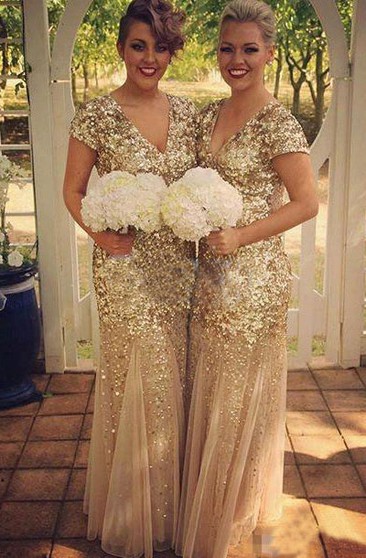 half sequin bridesmaid dresses