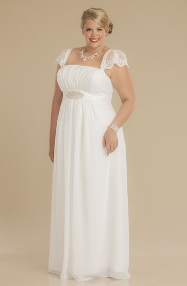 Simple Plus Size Wedding Dresses With Sleeves Dorris Wedding